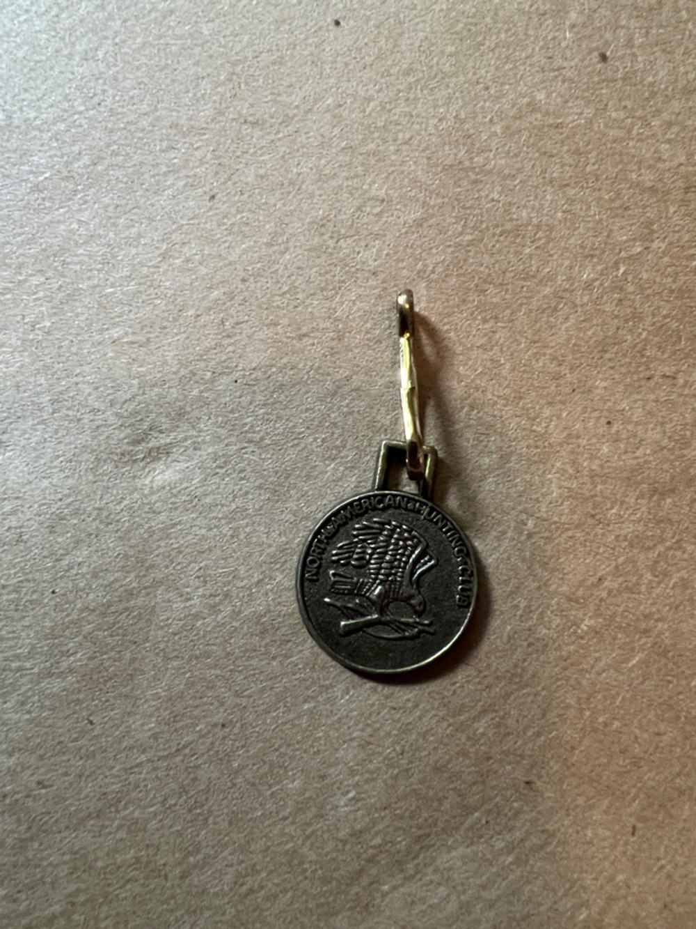 North American Hunting Club Flying Eagle Coin Pendant - Bronze Color